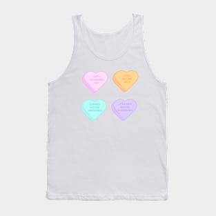 Galentine's Day Conversation Hearts Tank Top